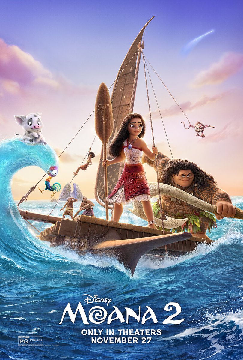 Go on an epic adventure with #Moana2, only in theaters November 27! #CheeHoo