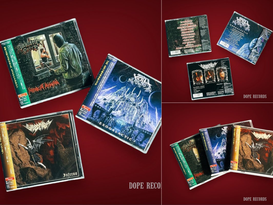 dopekorea's tweet image. 헤비메탈 명가 Spiritual Beast 레이블 정기 수입 입고 안내 (3 타이틀 신작 추가) 바이하드에서도 구매 가능합니다.

• SADISTIC FORCE - Midnight Assassin

• XOTH - Exogalactic

• SPEEDKILLER- Infern

#새디스틱포스 #xoth #speedkiller #스피드킬러 #lp #vinyl #cd #💿 #metal