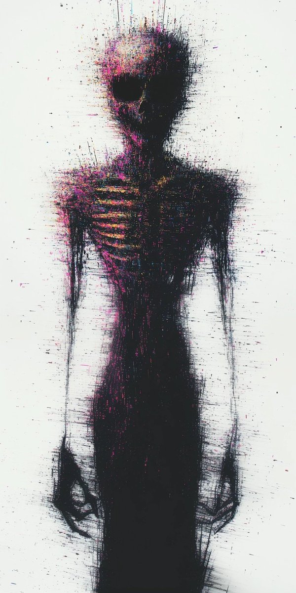 AI_ART420's tweet photo. @chetbff Shadows stalk your subconscious. Bone-deep terror bleeds through reality. The nightmare hunts tonight.😨 https://t.co/fZiDtef1LS