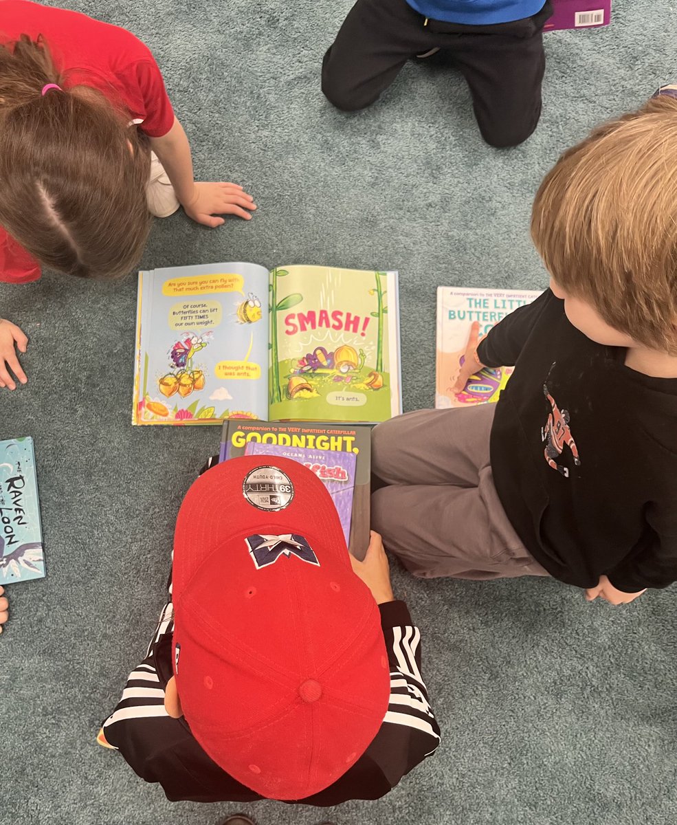 To the delight of his classmates, G read his library book aloud!