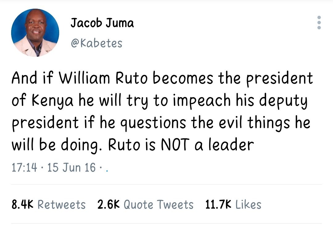 Rigathi Gachagua is not the problem, its Ruto !!
If you agree with me JUST RETWEET 

Parliament #FreeMorara "Riggy G"  IMPEACHMENT