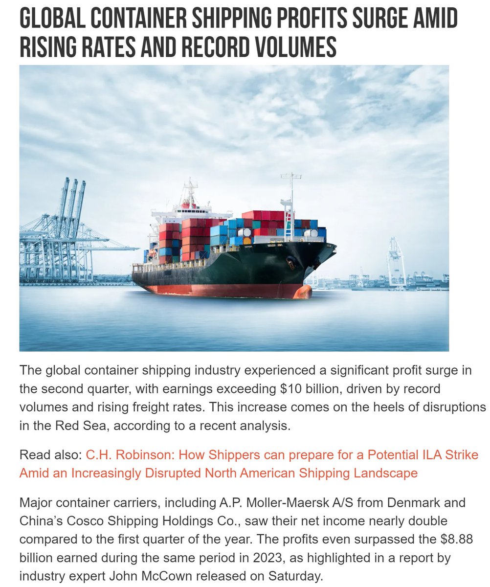 Pivotpointalpha's tweet photo. With Q4 holiday season demand rising, U.S. ports will need a month to clear the backlog from last week’s strike. To get goods priced and on shelves before the holidays, suppliers may pay premiums to skip the line. https://t.co/e41HiPJAlF