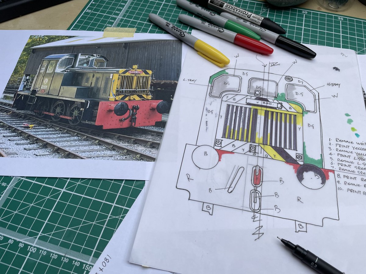 hbscouse's tweet image. Number 3 in my series of @WorthValley diesels Lino prints underway, D2511 Hudswell shunter
#Linoprinting #heritagetrains