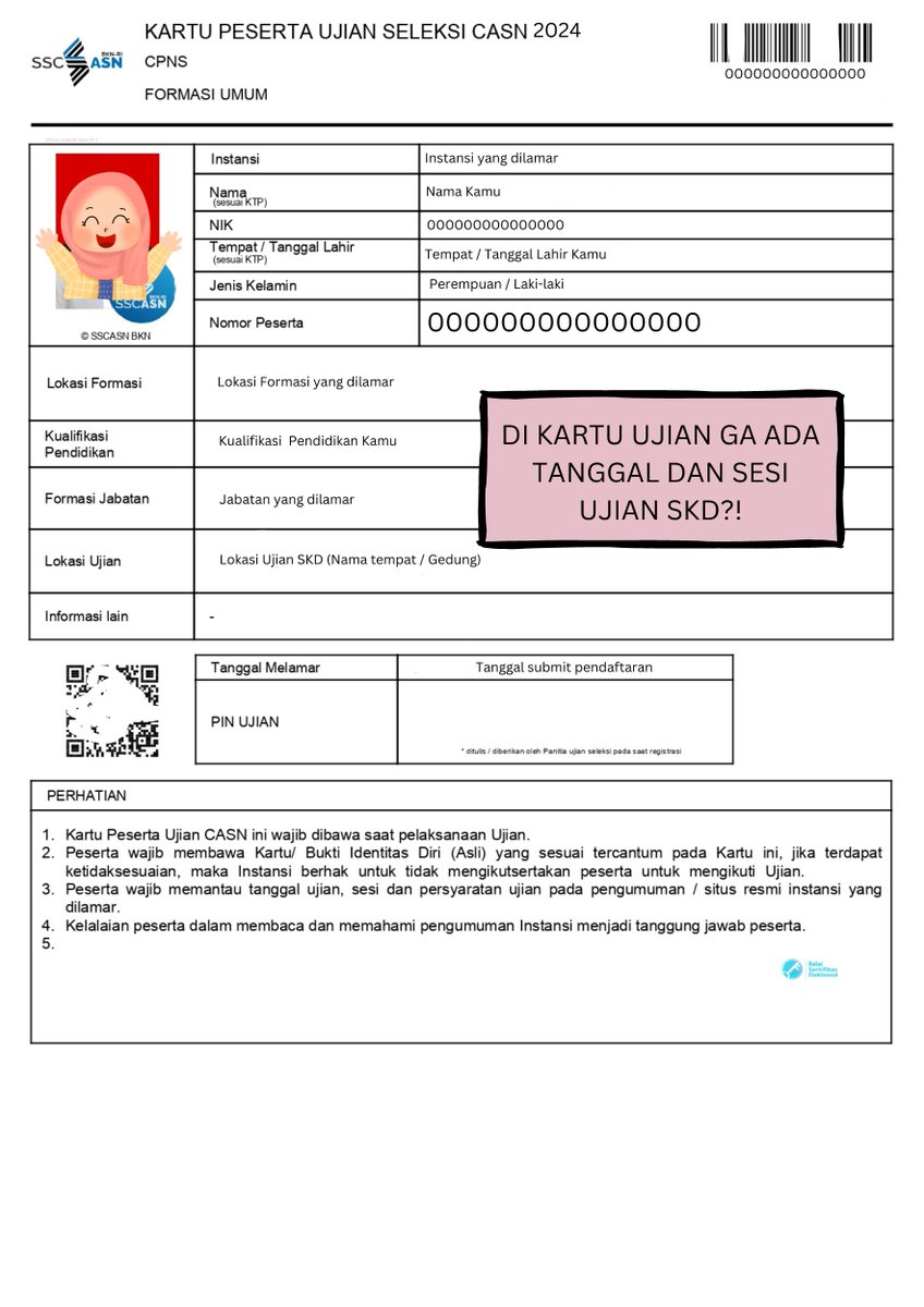 meng_ambiss's tweet image. 📅 Cara Cek Jadwal SKD CPNS 2024 📅
(KARTU UJIAN TIDAK ADA TANGGAL DAN SESI)

a thread