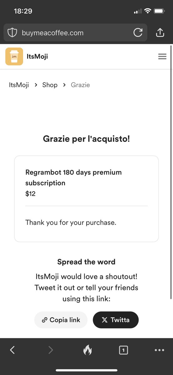 JamesRoseK's tweet photo. @buymeacoffee  Why didn't my RegramBot subscription update after payment? https://t.co/GEmc7Dt86O