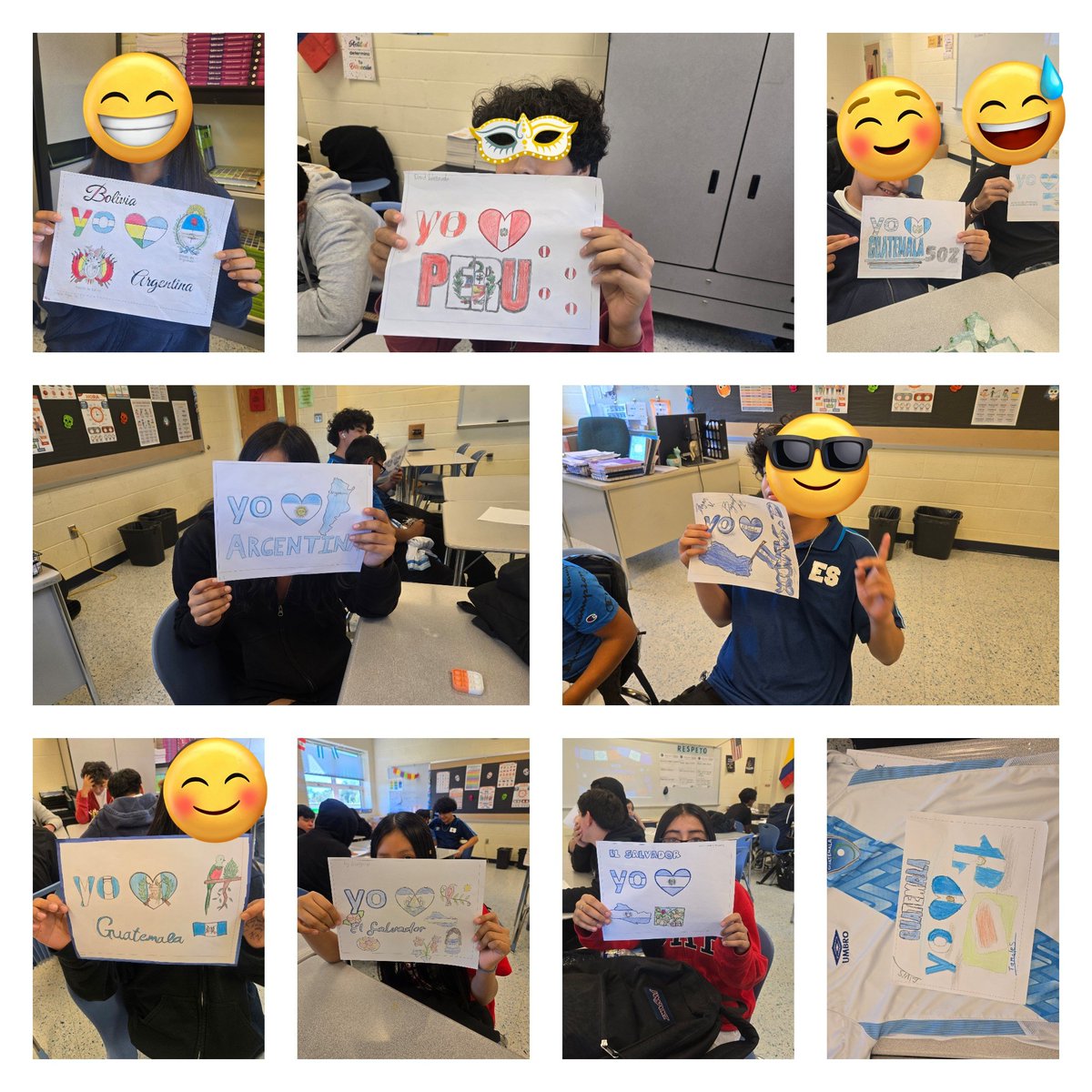 Nilafer32's tweet photo. SHS 1B My 5th period! That was amazing! We continue talking about Hispanic countries, sharing incredible dishes and culture, they told about the beaches of those countries. @ParticipateLrng @Glasgow #UnitinOurWorld https://t.co/eSxwWM0oHo