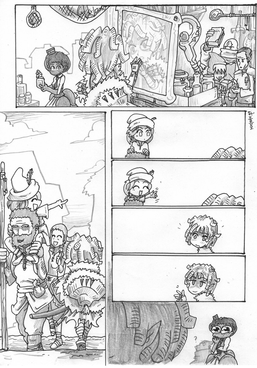 Madsmatic's tweet image. GobInktober Day Eight, Hike and Family
Drawing is having to face every time you've been critical of anyone else's drawing. You begin to wonder whether you have any right to draw, or any right to criticize. Try to keep doing both anyway.