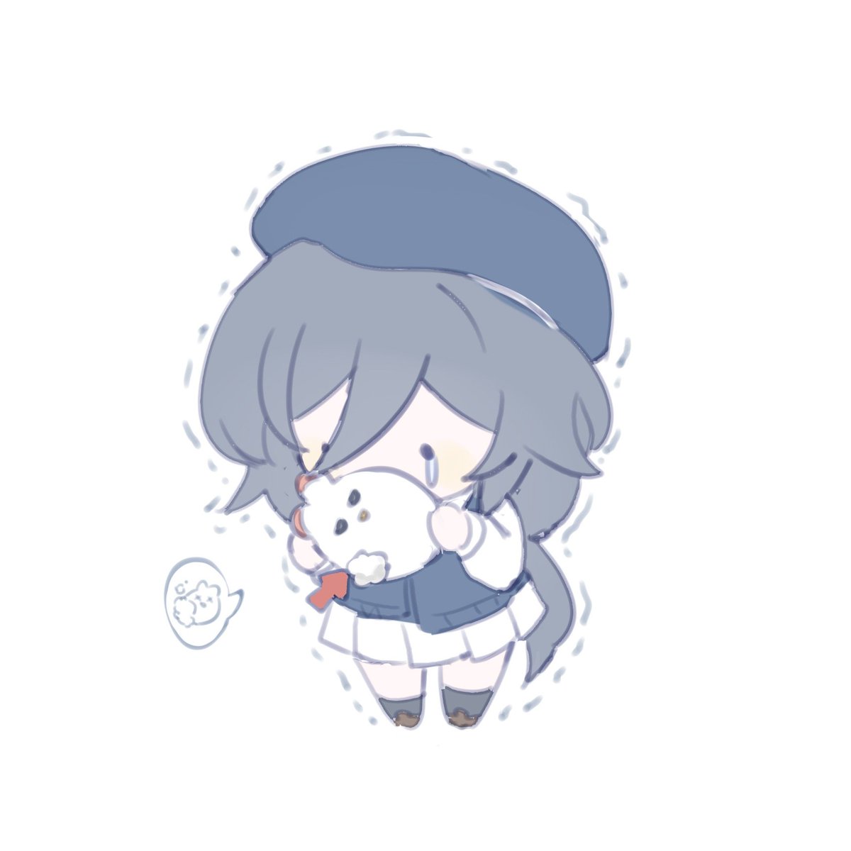MANFU_w's tweet image. 因为摸这套失败了所以出现了这个阿鸡玩偶漏棉花（无关联