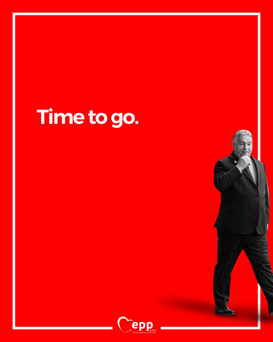 It’s time to bring #Hungary back closer to Europe and give it a chance to recover from the consequences of poor leadership. 

It’s time for Viktor #Orbán to leave.