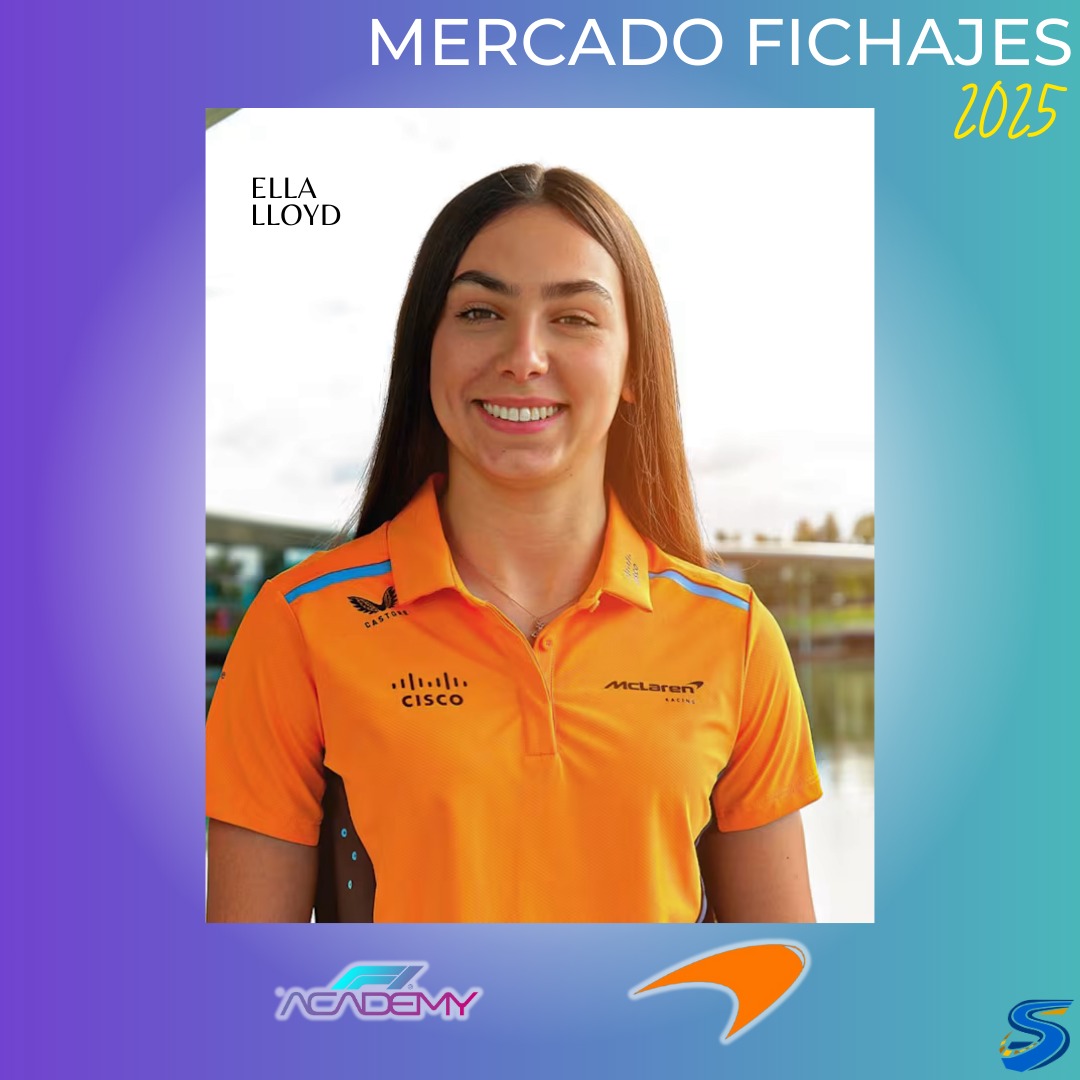 Circuit_Spec's tweet photo. ⚠️ Ella LLOYD (tras haber disputado la Wild Card en Singapur) ficha por el programa de pilotos de desarrollo de McLaren, pilotando en la F1 Academy.

Lo hará de la mano del equipo Rodin Motorsport. https://t.co/Lg8yQiA9wG