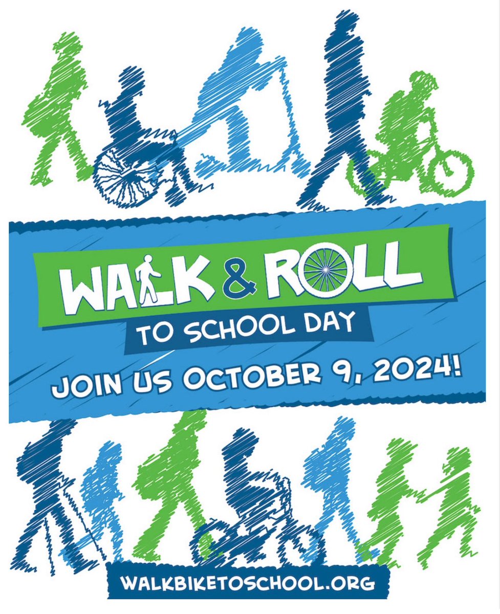 🚲 Join us for Walk &amp; Roll to School Day! 🎉

On October 9, 2024, we’re encouraging students, families, and community members to lace up their shoes or roll out on wheels for a fun and active trip to school!