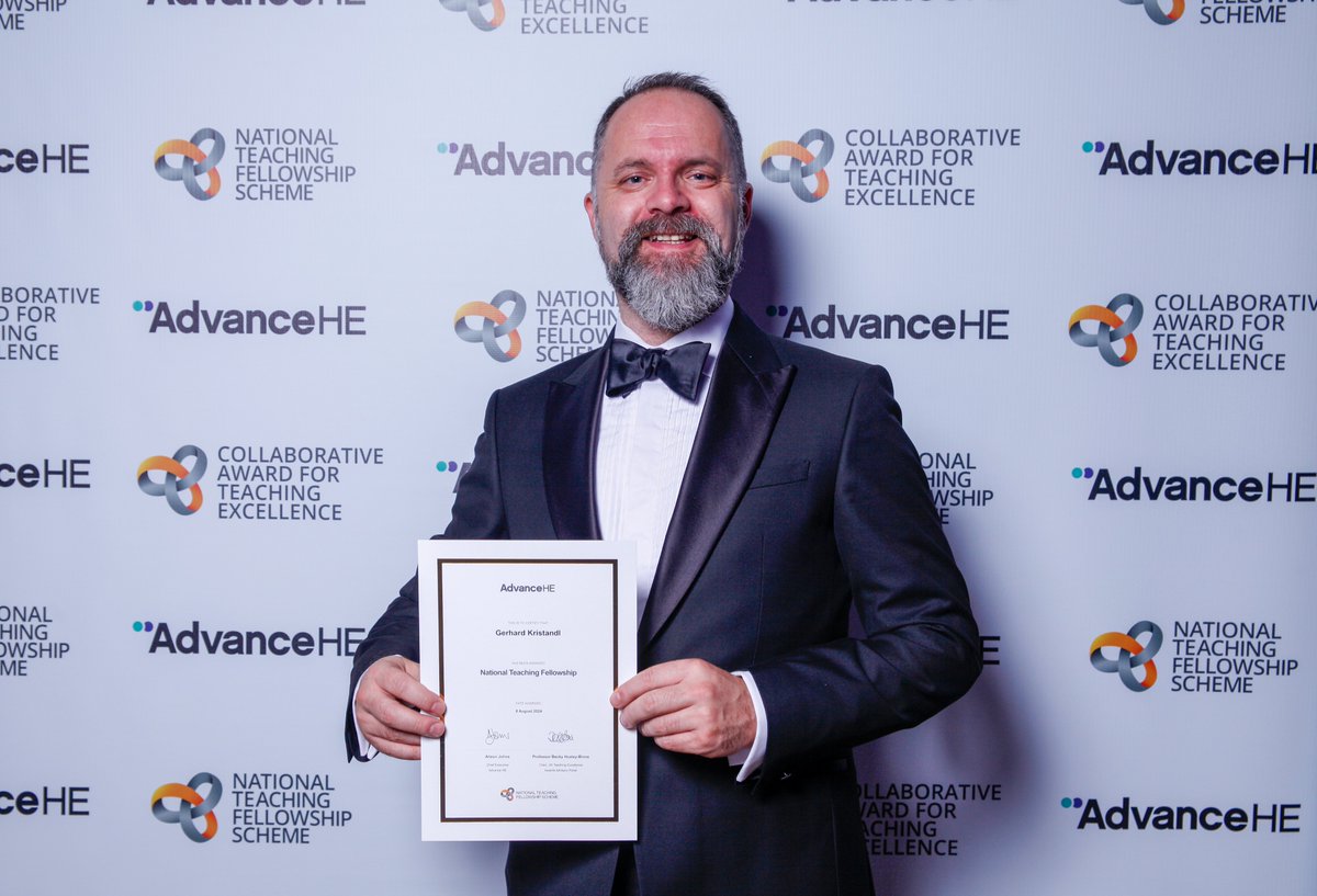 Gerhard Kristandl (@drkristandl) on Twitter photo Honoured to receive the 2024 National Teaching Fellowship at the <a href="/AdvanceHE/">Advance HE</a> ceremony in Edinburgh! 🏴
Celebrating excellence in teaching & learning with inspiring colleagues. Grateful to <a href="/UniofGreenwich/">Uni of Greenwich</a> colleagues & students & our collective commitment to innovation in education. Honoured to receive the 2024 National Teaching Fellowship at the <a href="/AdvanceHE/">Advance HE</a> ceremony in Edinburgh! 🏴
Celebrating excellence in teaching & learning with inspiring colleagues. Grateful to <a href="/UniofGreenwich/">Uni of Greenwich</a> colleagues & students & our collective commitment to innovation in education.