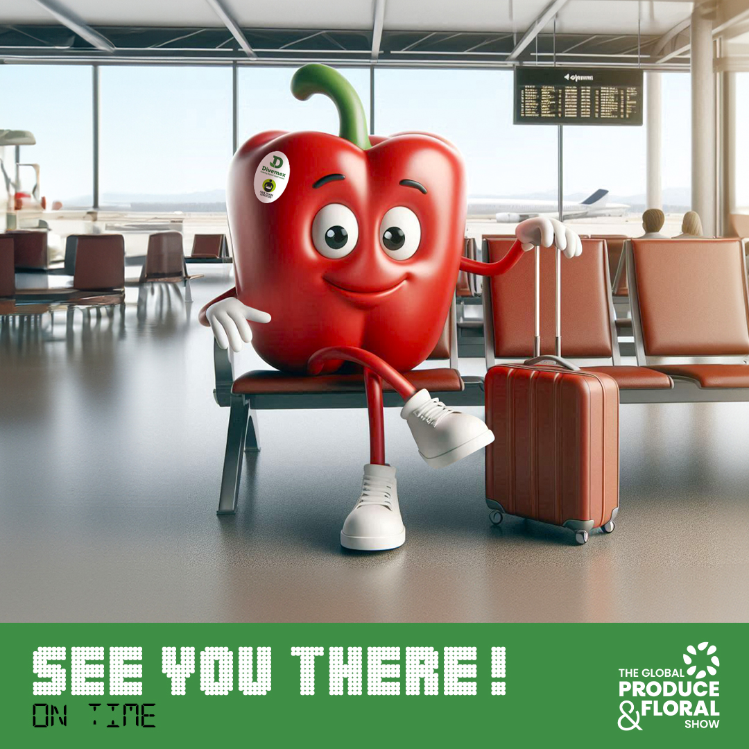 DivemexBells's tweet photo. We’re excited to share our bell pepper expertise. 
See you there, Atlanta—on time! @IntFreshProduce https://t.co/LJ2Errs2nT