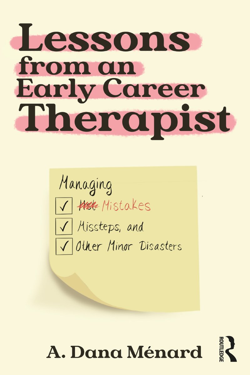 Julia Giordano (@jgio_routledge) on Twitter photo Wishing <a href="/Shufflersunite/">Dr. Dana "3 desk rejects in a trench coat" Ménard</a> a very happy pub day! 🥳
"Lessons from An Early Career Therapist: Managing Mistakes, Missteps, and Other Minor Disasters" is OUT NOW on Routledge.com, Amazon, and other retailers.
Purchase the book for 15% off: shorturl.at/bgu3x Wishing <a href="/Shufflersunite/">Dr. Dana "3 desk rejects in a trench coat" Ménard</a> a very happy pub day! 🥳
"Lessons from An Early Career Therapist: Managing Mistakes, Missteps, and Other Minor Disasters" is OUT NOW on Routledge.com, Amazon, and other retailers.
Purchase the book for 15% off: shorturl.at/bgu3x