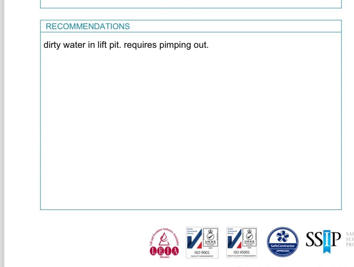 Bradford Lifts Ltd provide real time job sheets and information to our customers, this is invaluable in a lot of circumstances. 

We didn’t anticipate spelling mistakes quite like this though. 

#pimpmylift #flood #PUMPING #pump #lifts