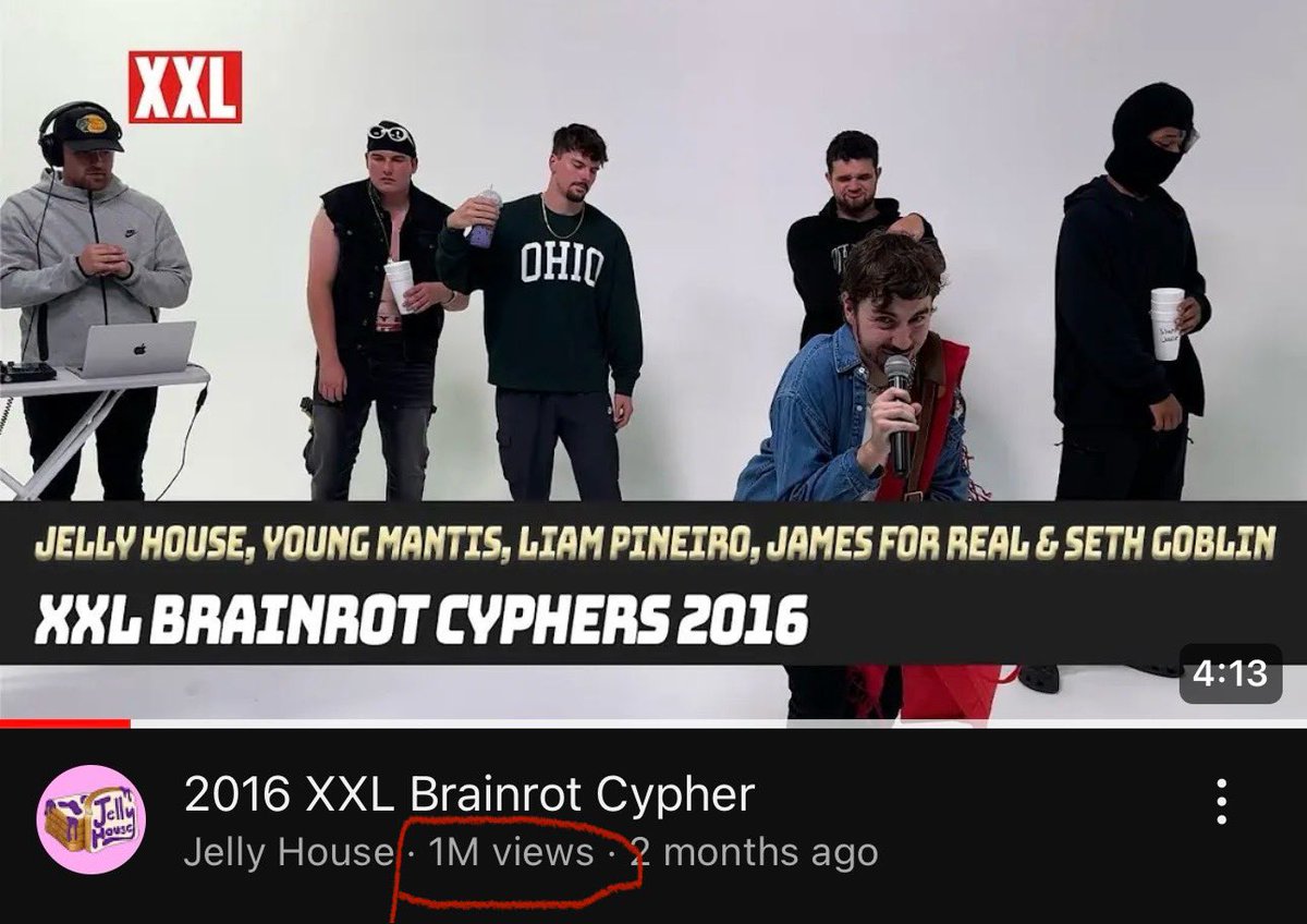 Brainrot Cypher just hit 1 MILLION on YouTube ‼️ LET’S GOOOO 🗣️