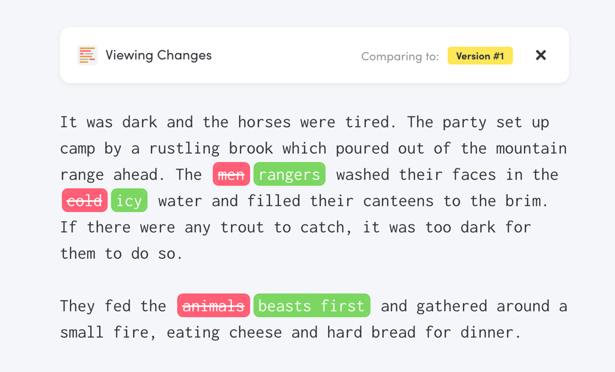 writinglytics's tweet image. Took editing too far? No problem! With Writing Analytics, you can see what changed since you began editing your draft.

#WritingCommunity #writers