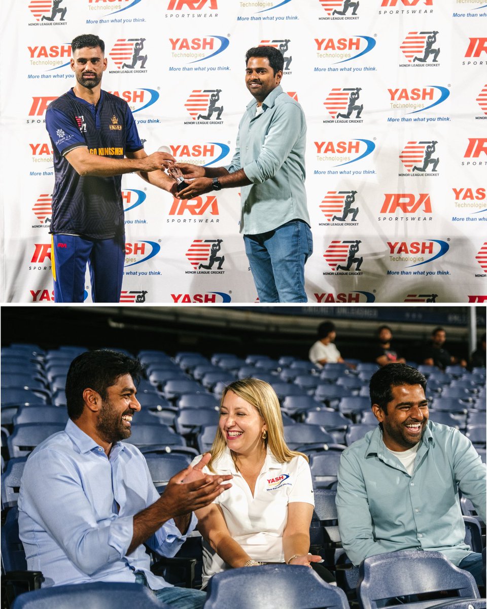 Special shout out to <a href="/YASH_Tech/">YASH Technologies</a> for sponsoring the fourth season #MinorLeagueCricket ❤️ We wouldn't have been able to do it without them!

#MiLC2024