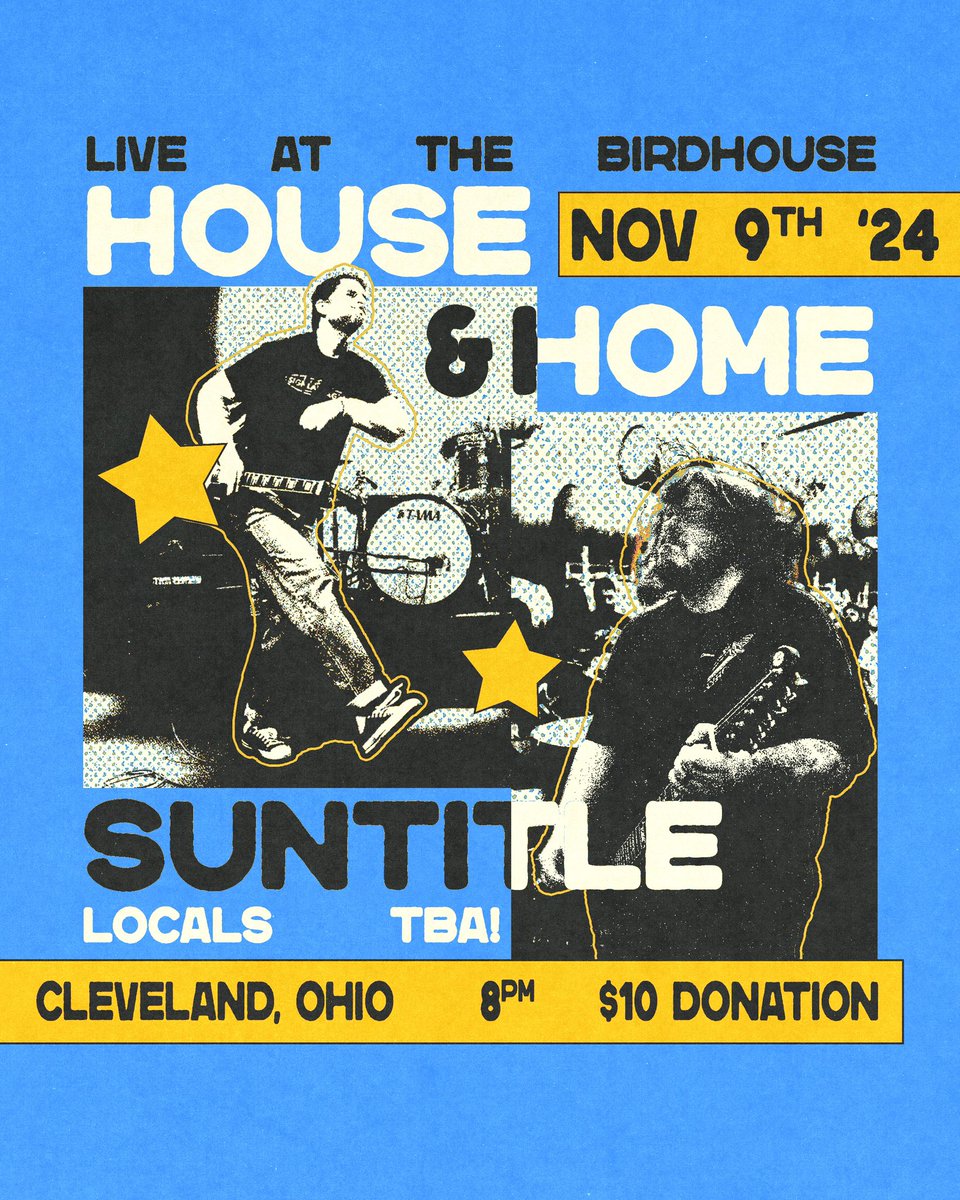 HouseandHomeRVA's tweet image. We are playing this very special show in Cleveland. We are planning more shows including some at home. We are in the middle of writing LP2.  Bad day to be a H&amp;amp;H hater