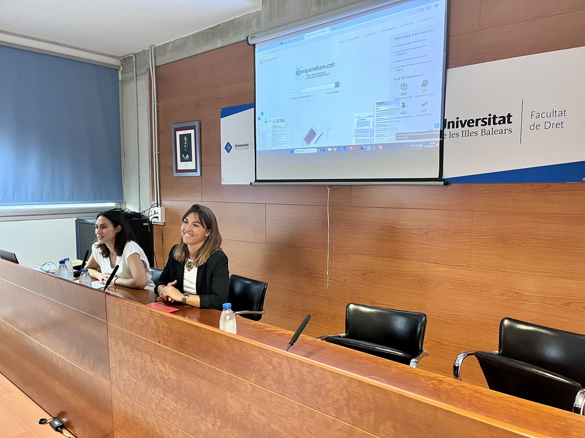 Consell de l’Advocacia Catalana (@conselladvocat) on Twitter photo 🔵 Avui hem presentat el portal Compendium.cat a la <a href="/DerechoUIB/">Facultat de Dret UIB</a> de les Illes Balears
✅ Una eina gratuïta per al dret propi balear i el català jurídic
🔗 Un projecte col·laboratiu entre el Consell de l’Advocacia Catalana, <a href="/icaib/">ICAIB</a>, <a href="/IEBalearics/">Institut d'Estudis Baleàrics</a> i la <a href="/UIBuniversitat/">Universitat de les Illes Balears - UIB</a> 🔵 Avui hem presentat el portal Compendium.cat a la <a href="/DerechoUIB/">Facultat de Dret UIB</a> de les Illes Balears
✅ Una eina gratuïta per al dret propi balear i el català jurídic
🔗 Un projecte col·laboratiu entre el Consell de l’Advocacia Catalana, <a href="/icaib/">ICAIB</a>, <a href="/IEBalearics/">Institut d'Estudis Baleàrics</a> i la <a href="/UIBuniversitat/">Universitat de les Illes Balears - UIB</a>
