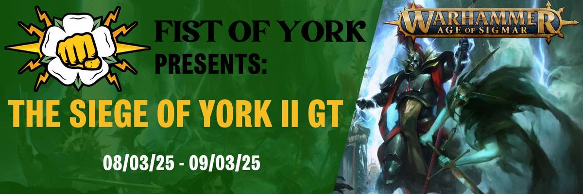 <a href="/FistofYork/">Fist of York AOS</a> are proud to announce our Second Event!

Retweets highly appreciated 

Save the date!