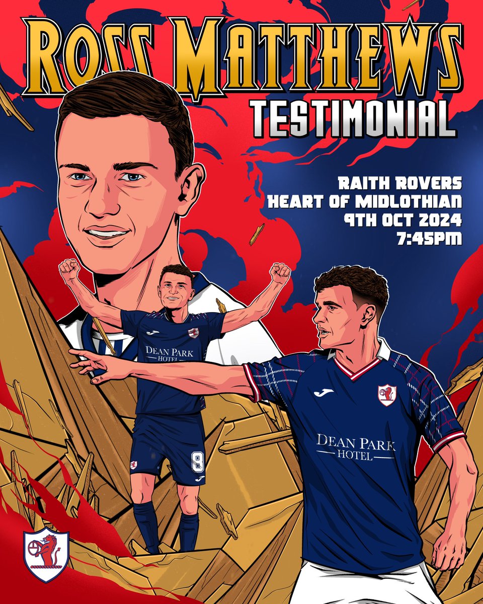 🎨 Rossco.

From Youth Academy to lifting silverware as captain, Ross Matthews celebrates his testimonial tomorrow.

Limited edition posters are only available pre-match, arrive early for a signed copy!

Get your ticket:

🎟️ bit.ly/RM-Testimonial

#YouBelong