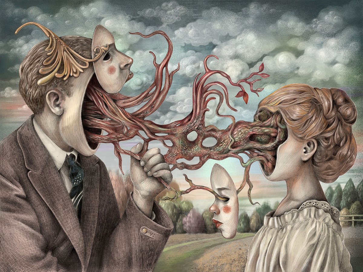 DolcePaganne's tweet photo. Hello  #PortfolioDay!  I'm a popsurreal painter from Istanbul and this my art! https://t.co/6HNzGyGzg6