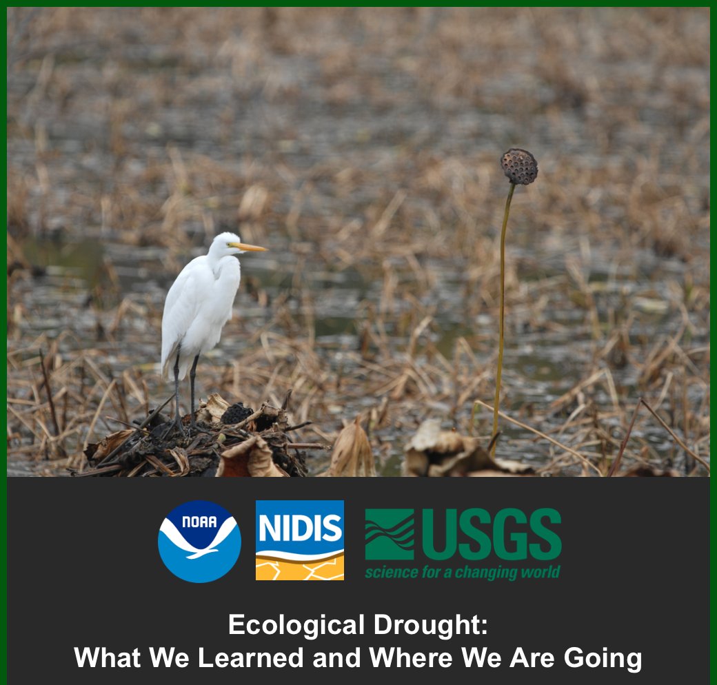 Upcoming webinar on ecological drought features NC CASC affiliates, Wynne Moss and Shelley Crausbay. Thursday, October 10 at 1 PM mountain time. Register here: register.gotowebinar.com/register/47025…

#climatetwitter #climate #webinar #drought