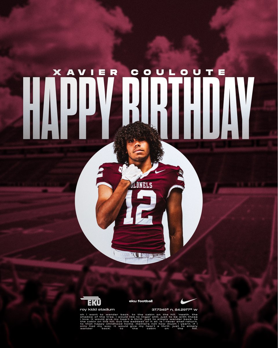 EKUFootball's tweet photo. Wishing WRs Kyle Vaka and Xavier Couloute a happy birthday! 🎂

#E2W | #MatterOfPride https://t.co/mcvHAtiAwW