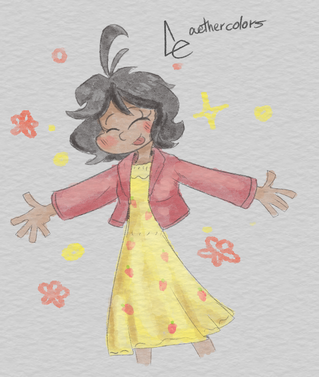 aethercolors's tweet photo. A little illustration I made trying to test how to make a watercolor painting style in digital

#art #artwork #artist #oc https://t.co/rASri4S7BG