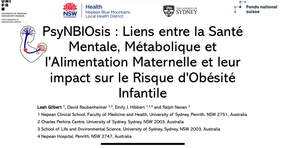 Leah Gilbert (@dr_leah_gilbert) on Twitter photo Excitée de présenter les résultats préliminaires de mon étude effectuée en Australie grâce à la bourse Postdoc.Mobility du <a href="/snsf_ch/">Swiss National Science Foundation</a> ! 📊🌏
🎉 Venez nombreux au 13eme symposium d’obésité pédiatrique CE JEUDI au <a href="/CHUVLausanne/">CHUV / Centre hospitalier universitaire vaudois</a>, inscriptions: docs.google.com/forms/d/e/1FAI… Excitée de présenter les résultats préliminaires de mon étude effectuée en Australie grâce à la bourse Postdoc.Mobility du <a href="/snsf_ch/">Swiss National Science Foundation</a> ! 📊🌏
🎉 Venez nombreux au 13eme symposium d’obésité pédiatrique CE JEUDI au <a href="/CHUVLausanne/">CHUV / Centre hospitalier universitaire vaudois</a>, inscriptions: docs.google.com/forms/d/e/1FAI…