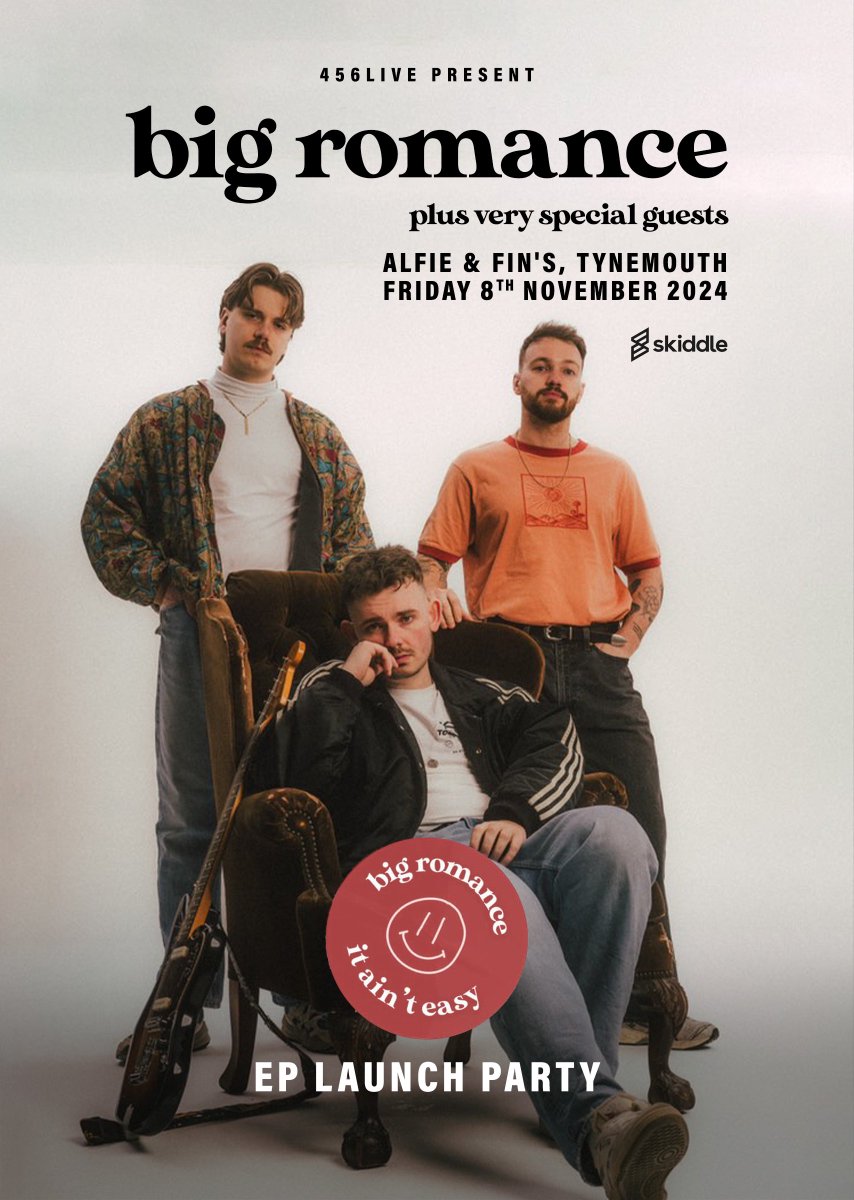 Join us for a sweaty knees up down the coast to celebrate the release of our debut EP ‘It Ain’t Easy’ on the 8th November. Super limited capacity so don’t hang about. 

Tickets on sale tomorrow at 11:00 🌹