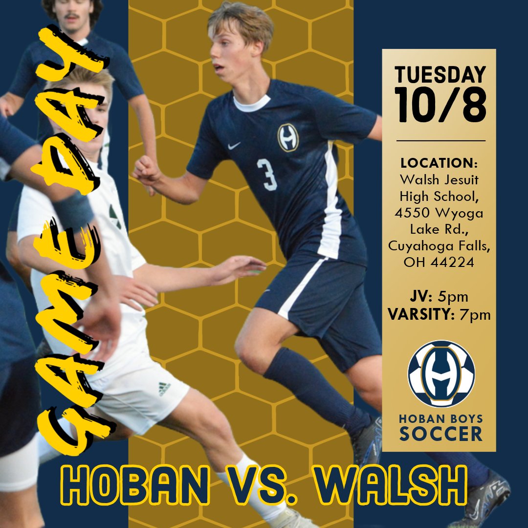 It's #GameDay 📣📣📣! Join us tonight to cheer on your Hoban Knights as they take on the Warriors at Walsh. #LetsGoKnights #GoHobanGo⚔️ #WinningVibes
