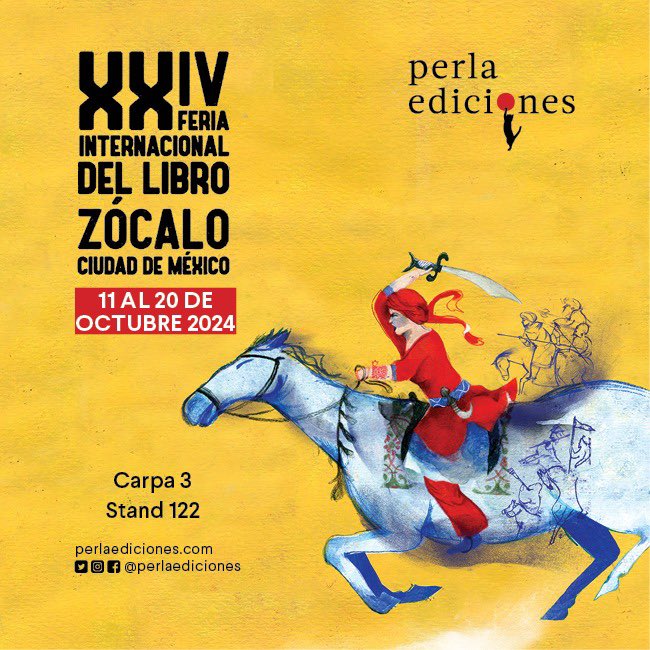 🥁🥁🥁
¡Volvemos a las ferias! 🎠🎠🎠
Los esperamos del 11 al 20 de octubre en la chulísima Feria Internacional del Libro del Zócalo de la CDMX 🔊🔊🔊
Búscanos en el stand 122 de dentro de la carpa 3: ¡te esperamos con harta emoción! 🤸🏽🤸🏽