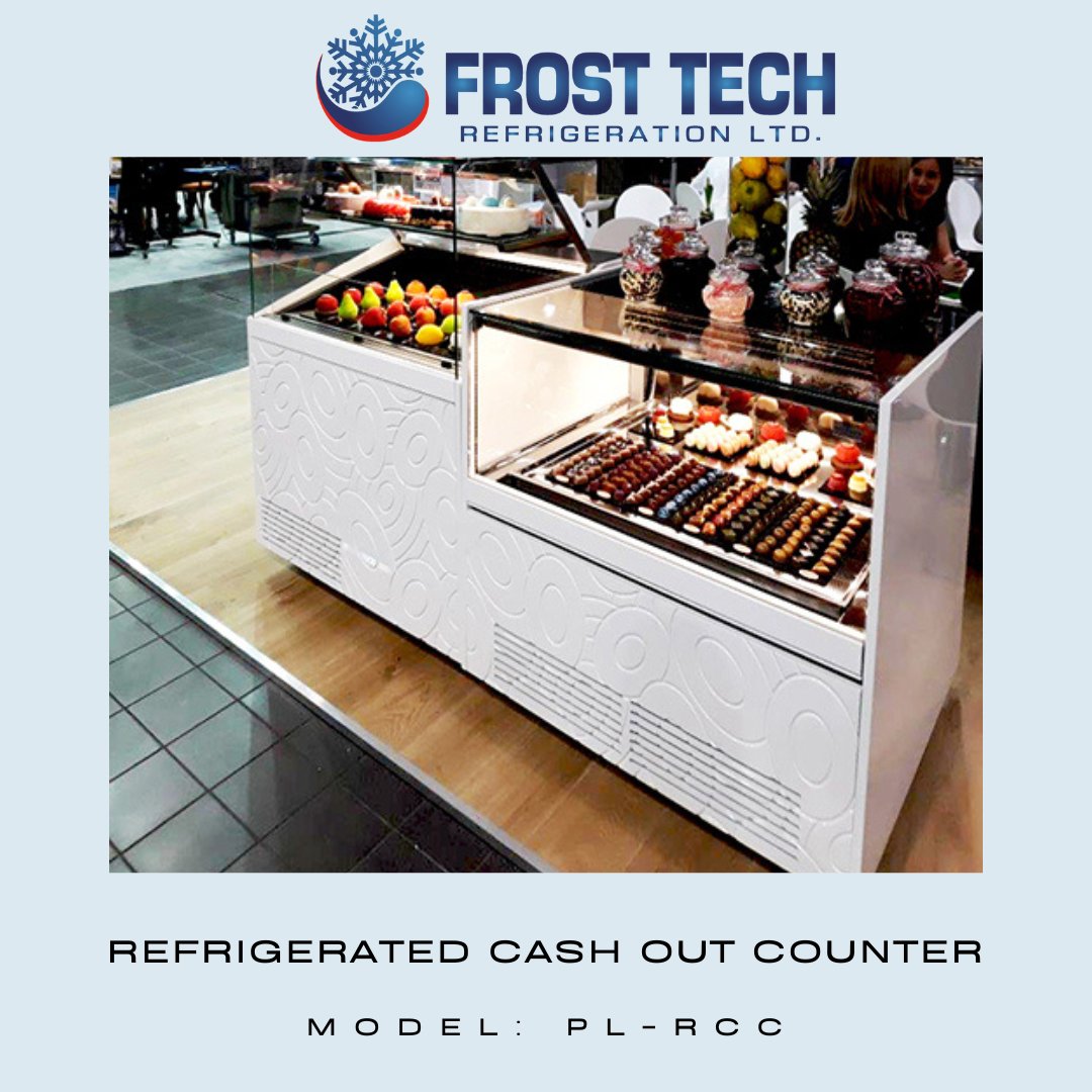 FrostTechRefrig's tweet image. Refrigerated Cash-Out Counter
Model: PL-RCC
.
#frosttechrefrigeration #displaycase #displaycounter #pastrydisplay #pastrydisplaycase #gelatodisplay #gelato #bakery #bakerydisplay #toronto #vaughan #torontobusiness #supportlocal #supportlocalbusiness #supportsmallbusiness