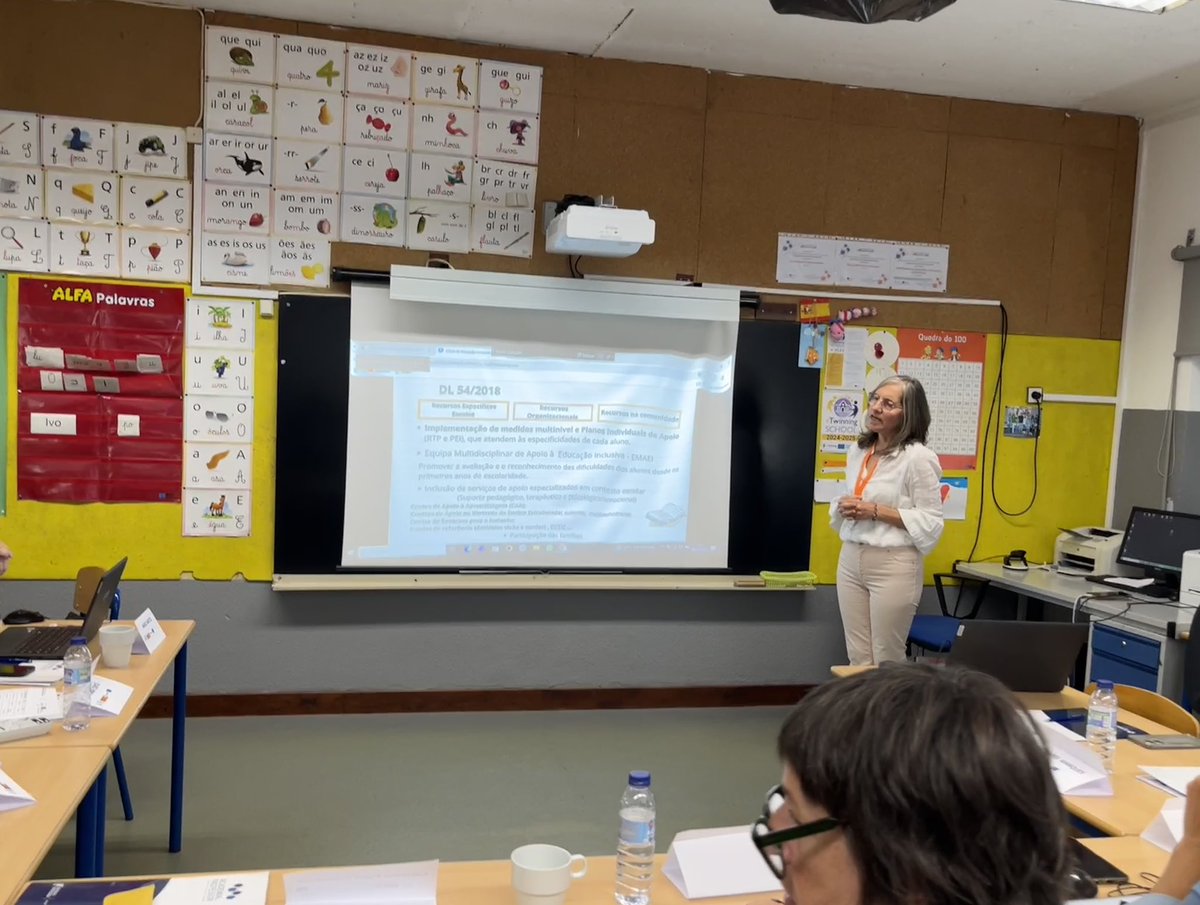 Erasmus+CETE+
Job shadowin. Segundo dia. Hoje, apresentação do sistema educativo português, continuamos a aprender.
Moito Obrigada
cm-seixal.pt/equipamento/es…
#ErasmusCETE+
#MCEI
#INCLUSIVA
