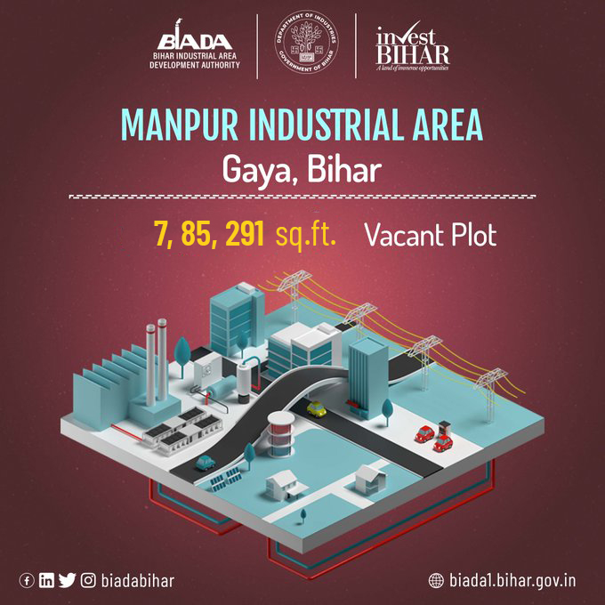 BIADAbihar's tweet image. Threads of Prosperity: Manpur, Gaya Set to Become Bihar&apos;s Textile Powerhouse!

In a move that&apos;s poised to revolutionize the textile industry in Bihar, Manpur Gaya is gearing up to become the state&apos;s premier textile hub! 

With over 7,85,291  sq ft of land available, this…