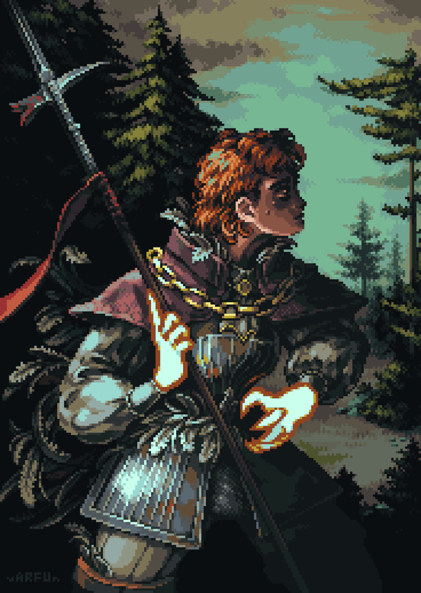 Hello, #PortfolioDay , i like to work with #pixelart game assets, portraits, environment and everything!