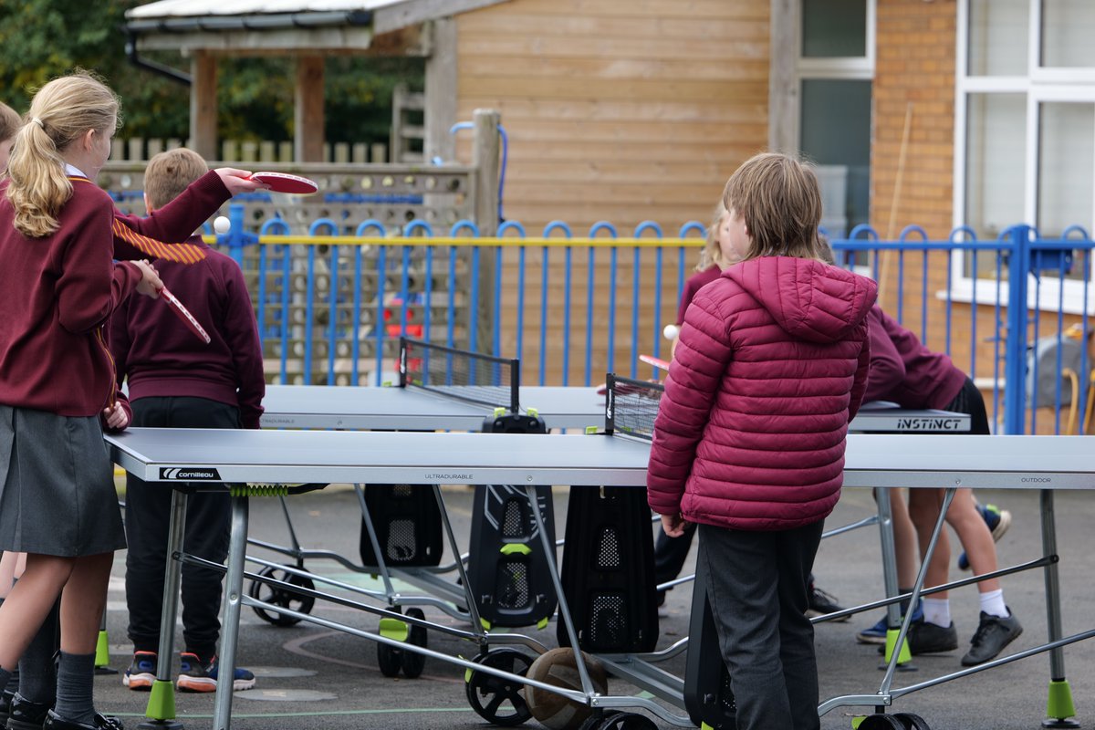 The Table Tennis Tables have arrived! We have been enjoying using them at Lunchtimes and in Duggies! The teachers may also have their eyes on joining in too!