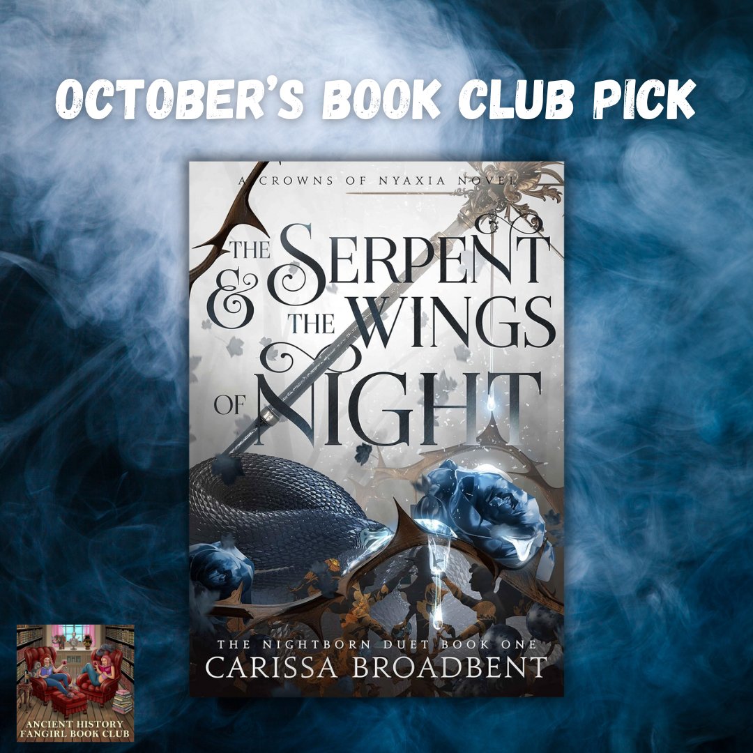 🍂It's October and that means it's time for our new book club pick. This month we're celebrating all things Carissa Broadbent and the epic The Serpent and the Wings of Night. Sexy vampires, smouldering hellscapes, and slow burn romance. Yes please!
