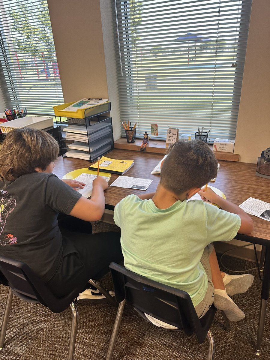 Trish Hornsby (Carroll-Falknor) (@taawesomesauce) on Twitter photo We are enjoying being text detectives (in 4th grade) by determining text structures using clue words and “cheat codes”.
<a href="/ParrPatriots/">Parr Elementary</a> We are enjoying being text detectives (in 4th grade) by determining text structures using clue words and “cheat codes”.
<a href="/ParrPatriots/">Parr Elementary</a>