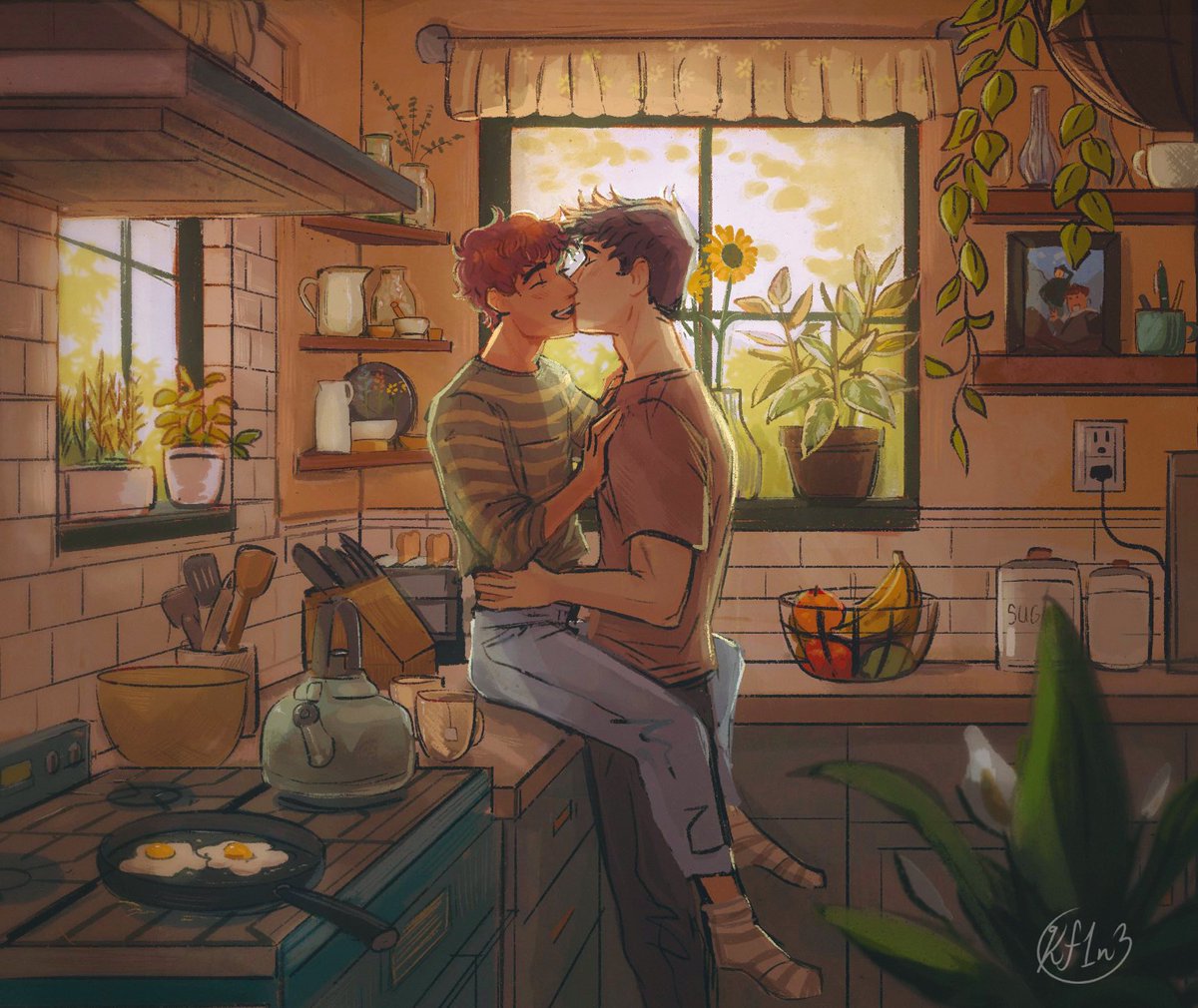 Kf1n3's tweet image. Hi #PortfolioDay I’m Kay! I’m a freelance book cover illustrator 🌱