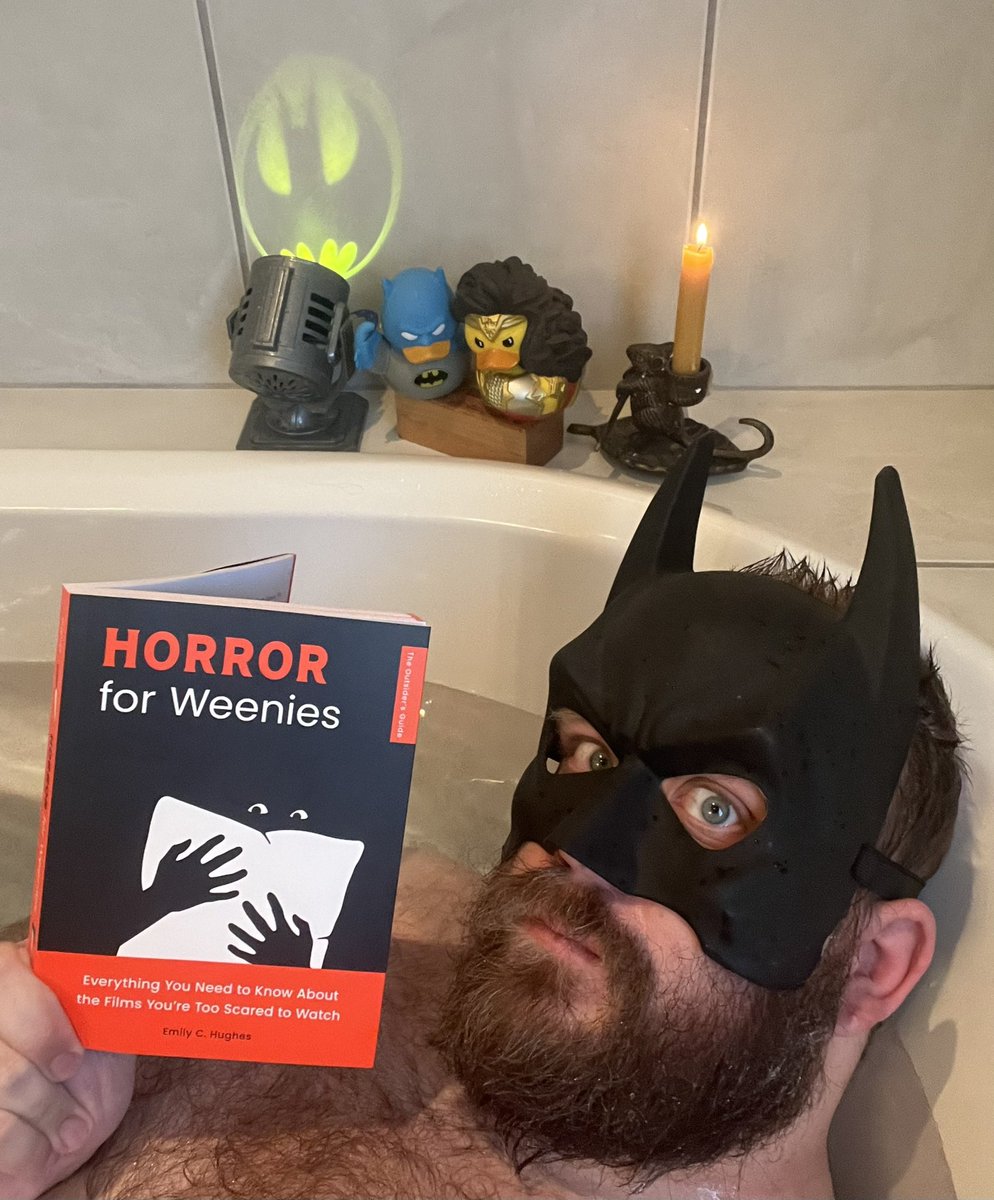 Welcome, Gothamites! 🛁📚🦇🕯️ 

Finished reading <a href="/emilyhughes/">Emily Hughes</a>’s new book HORROR FOR WEENIES! (<a href="/quirkbooks/">Quirk Books</a>/<a href="/penguinrandom/">Penguin Random House 🐧🏠📚</a>)

A fun introduction to lead us into a deep dive of Octobers!

What scary things are you planning on reading/watching this month? 

👻 🧙🏻 🧛🏻‍♂️ 🧟‍♂️ 🦇 🕯️ 🛁