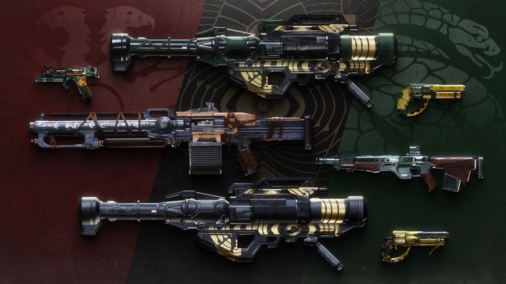 destinytrack's tweet photo. NEW: Revenant Act 1 -  Rewards (weapons) | #Destiny2 https://t.co/qLfUURuyWn