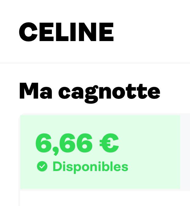 Ma question préférée : qu’est ce que je vais faire de tout cet oseille ?
(Rien du tout y’a pas assez pour le retirer ou en faire quoi que ce soit mais 666 ça me fait rire )
(Cashback is a scam)