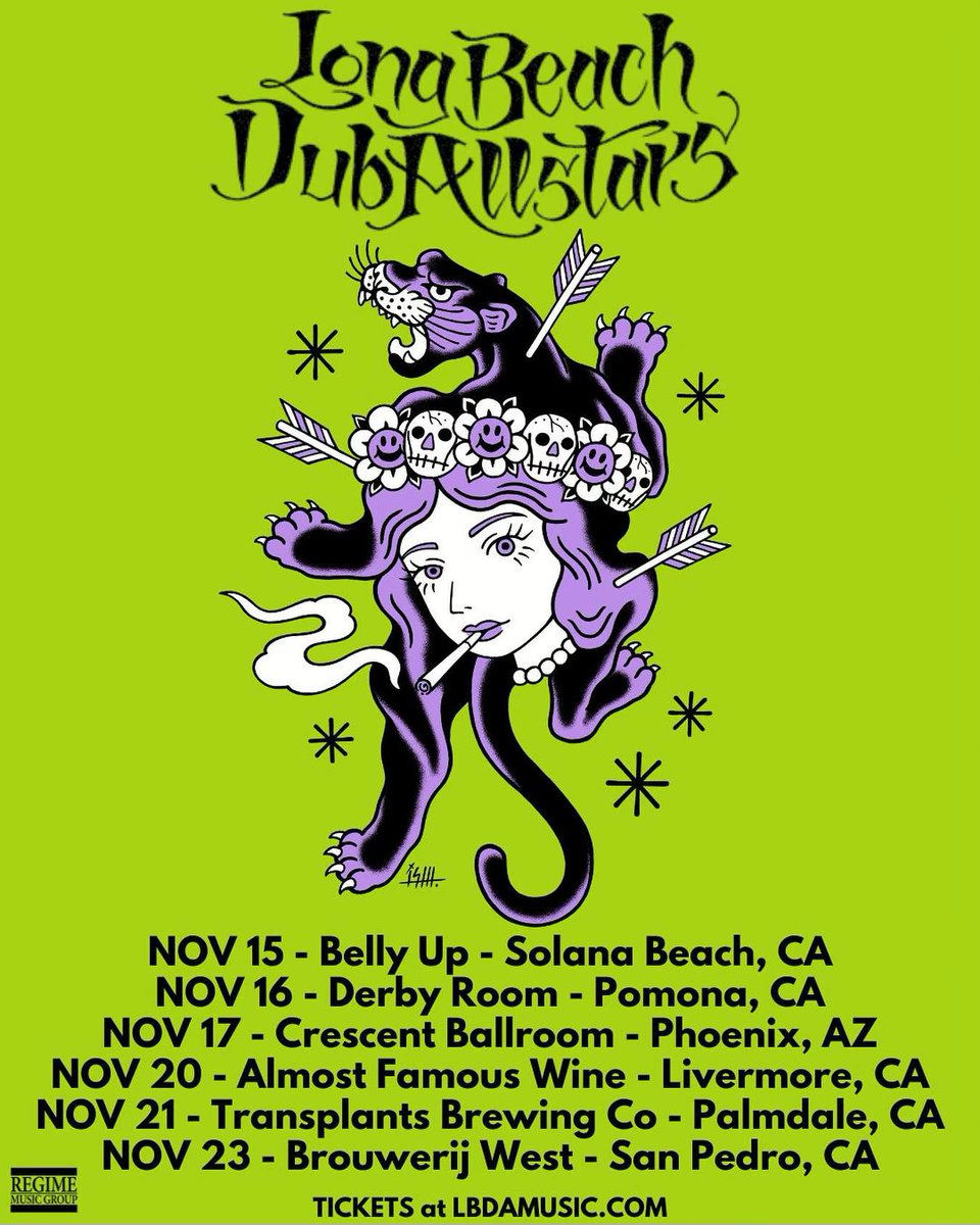 We are back from our run with The Movement!
We'll be playing a handful of shows next month, who's comin out ?! Let us know in the comments below👇

Grab your tickets here: lbdamusic.com/tour