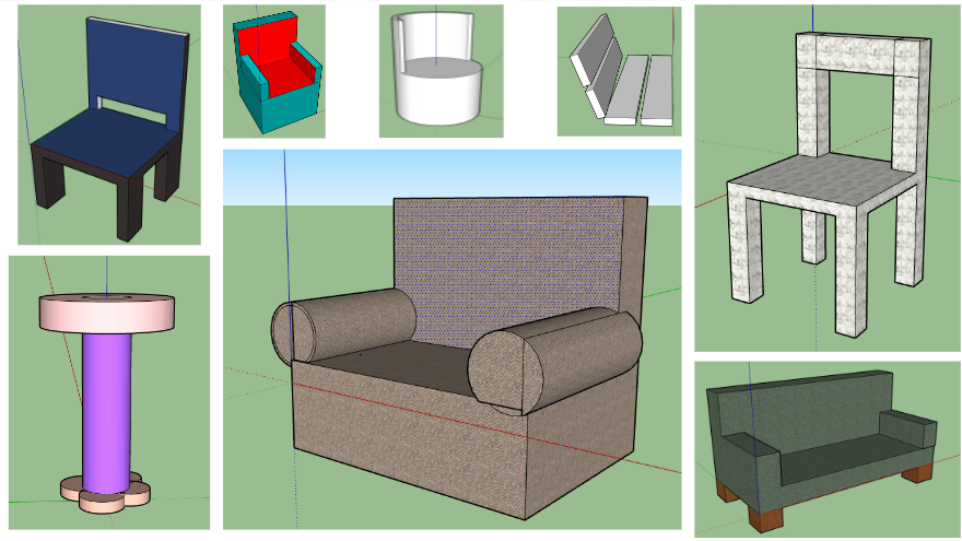 StMarysDT's tweet photo. CAD lesson with Year 9's today. Getting to grips with how to use SketchUp. https://t.co/wbJgzL0zvW