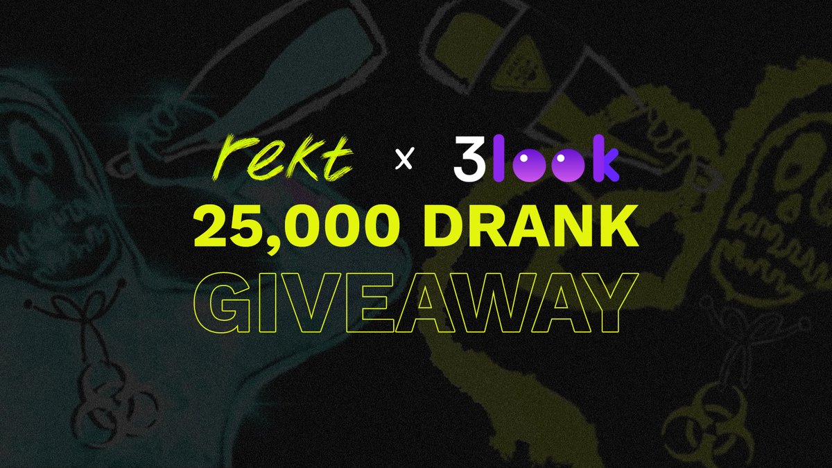 rektdrinks's tweet photo. Rekt content just got easier!

@rektguyNFT is now live on @3look_io, making rekt GIF creation simple.

To celebrate, we're giving away a total of 25,000 DRANK to 5 people.

Read on to learn how 👇 https://t.co/Y31kSyPCOf
