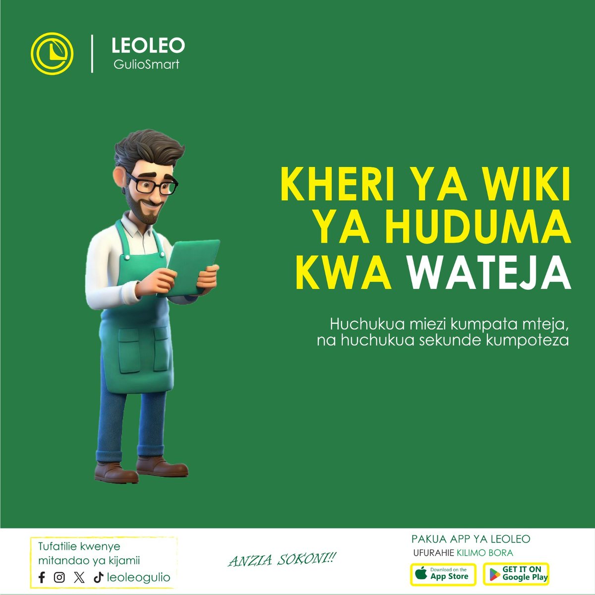 LeoleoGulio's tweet photo. #hudumaKwaWateja https://t.co/tZUP3dRfhR