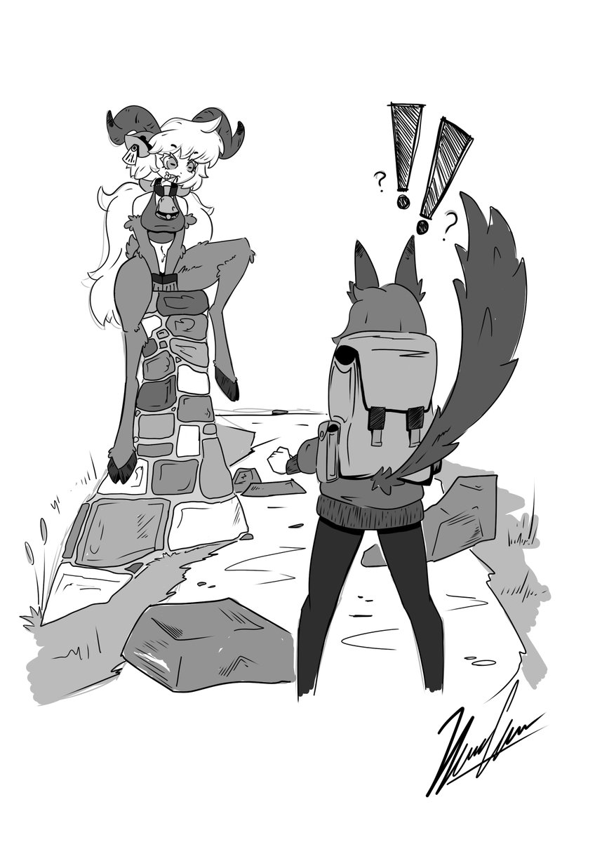 AngryFox00's tweet photo. Inktober2024, day 8, Hike

An unexpected encounter!

#inktober2024 #inktober2024day8 #inktoberhike #MonsterGirls https://t.co/Z3MrF92cH4